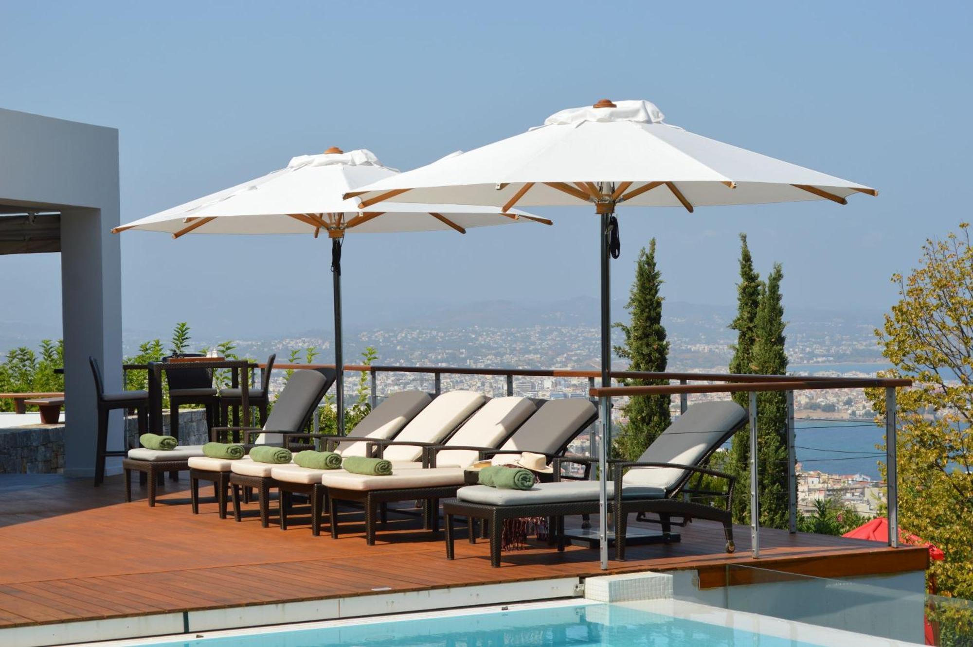 Villa Terra Creta Luxury Retreat And Spa Chrissi Akti Chania Exterior foto